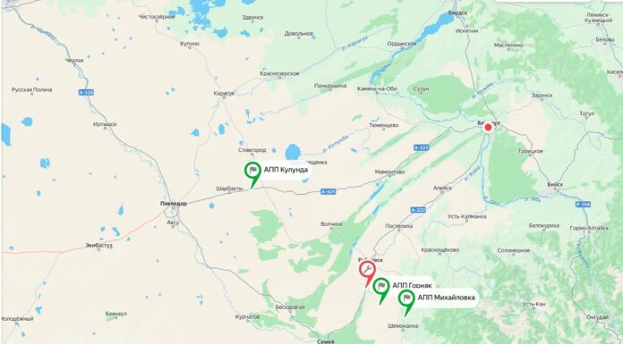 На трассе А-322 в Алтайском крае на границе с Казахстаном возможно затруднение движения (альтернативные маршруты)